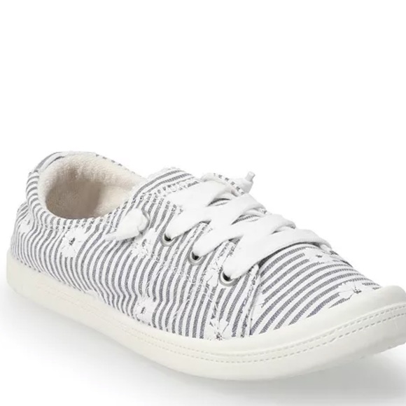 Woman’s Jellypop striped / white floral sneaker - Picture 3 of 13